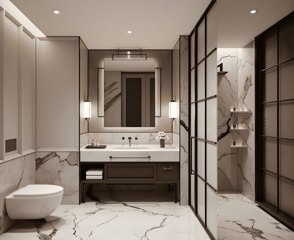 Premier Room | Bathroom | Free toiletries, hair dryer, bathrobes, bidet
