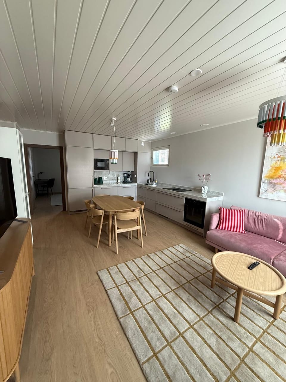 Superior Apartment, 3 Bedrooms, Courtyard View | Living area | 50-inch Smart TV with cable channels