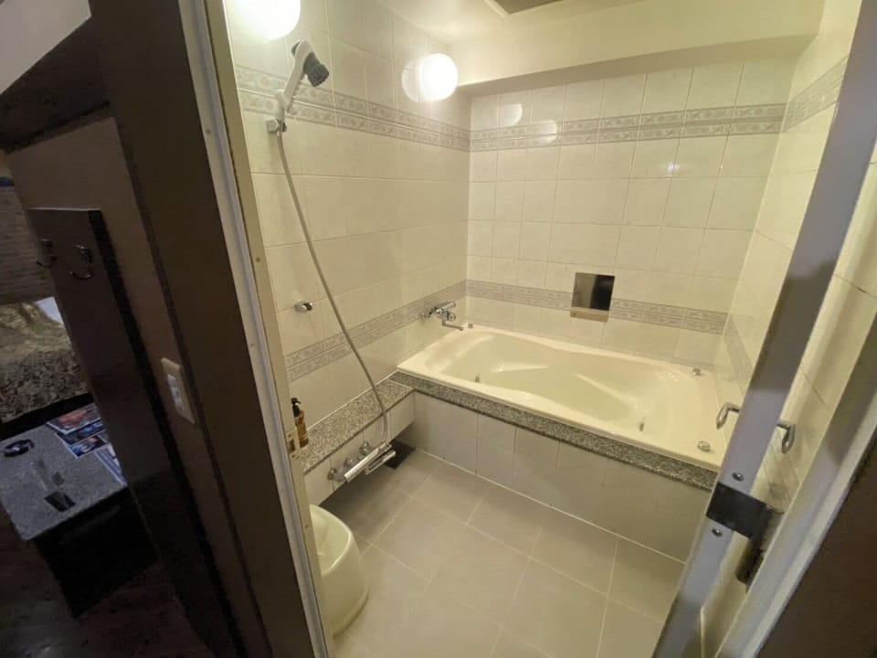 Standard Double Room | Bathroom | Combined shower/tub, hair dryer, towels, shampoo