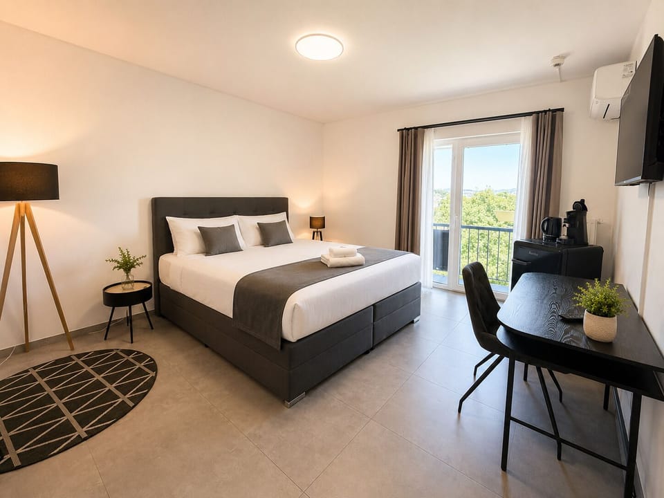 Superior Double Room, Balcony, City View | Desk, laptop workspace, free WiFi