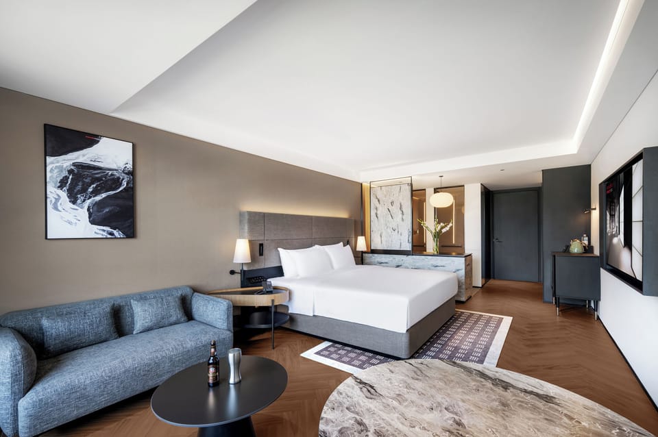 Standard Twin Room, City View | Premium bedding, down comforters, memory foam beds, minibar
