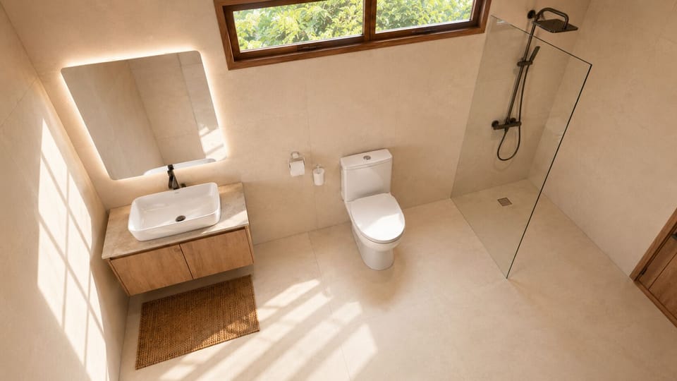 Deluxe Double Room, Balcony, Garden View | Bathroom | Shower, free toiletries, hair dryer (on request), soap