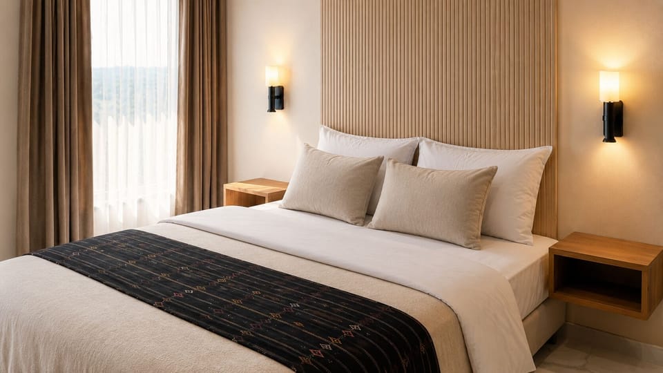 Deluxe Double Room, Balcony, Garden View | Laptop workspace, WiFi (free)