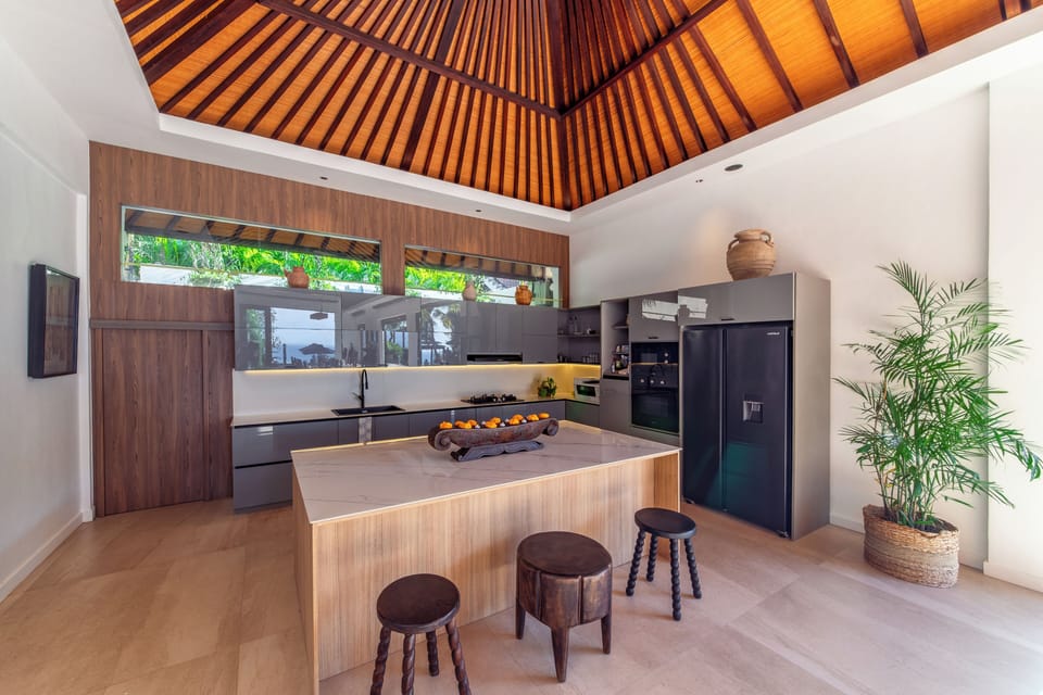 Luxury Villa, 4 Bedrooms, Private Pool, Ocean View | Private kitchen | Fridge, microwave, oven, stovetop
