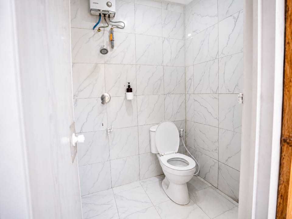 Villa Kayu Private Pool | Bathroom | Shower, hair dryer (on request), slippers, towels