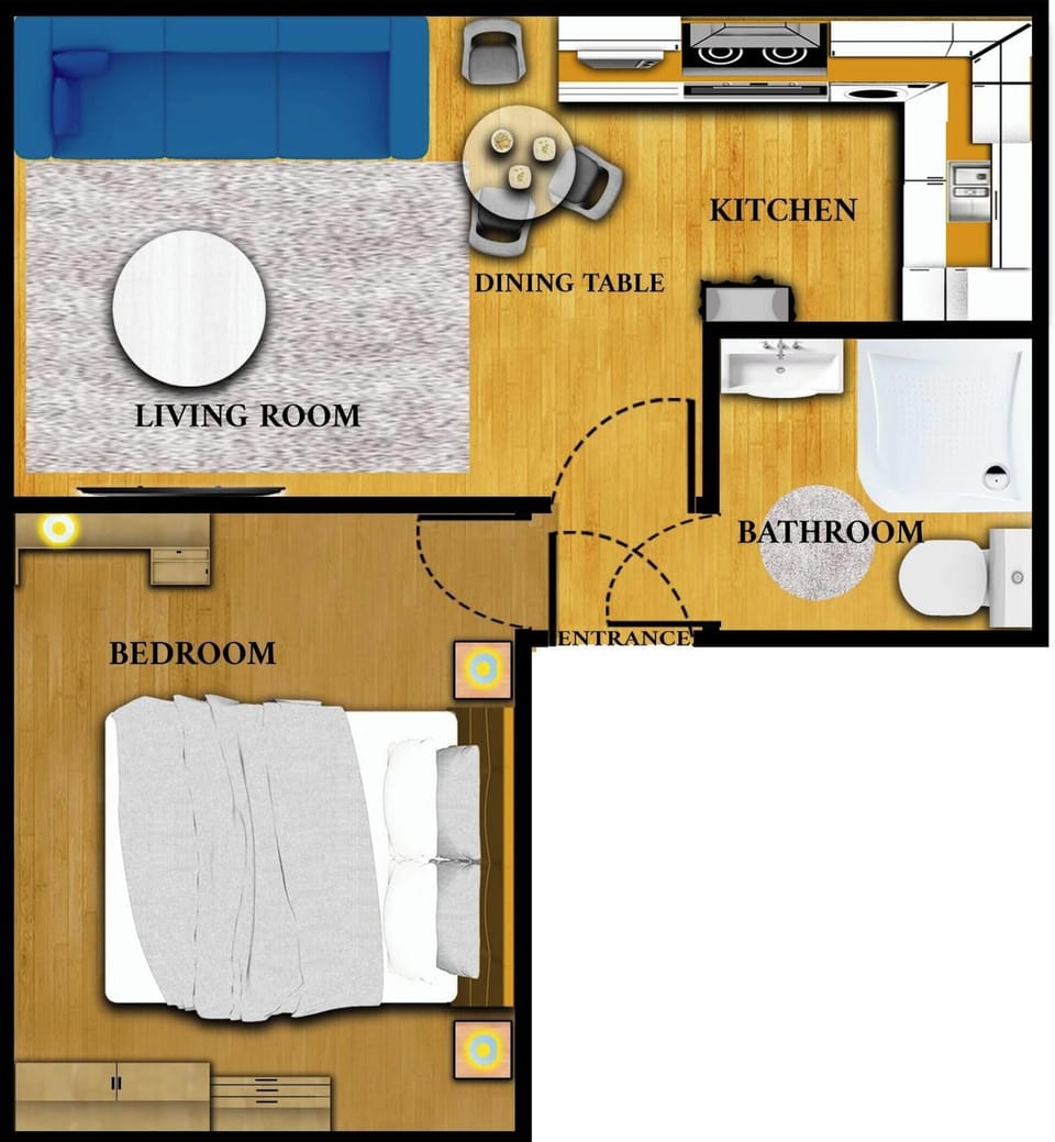 Apartment, 1 Bedroom | Floor plan