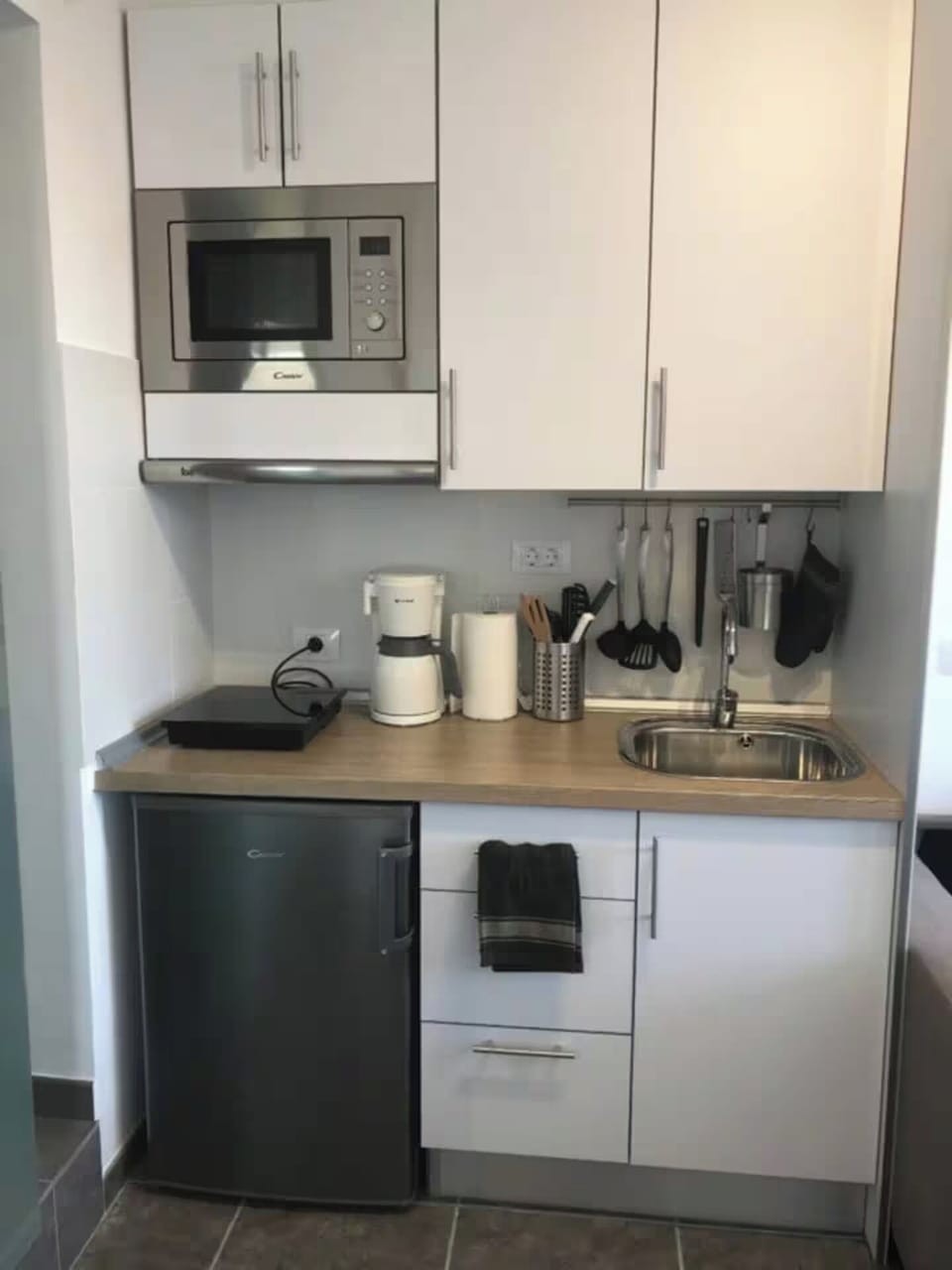 Microwave, stovetop, toaster, highchair