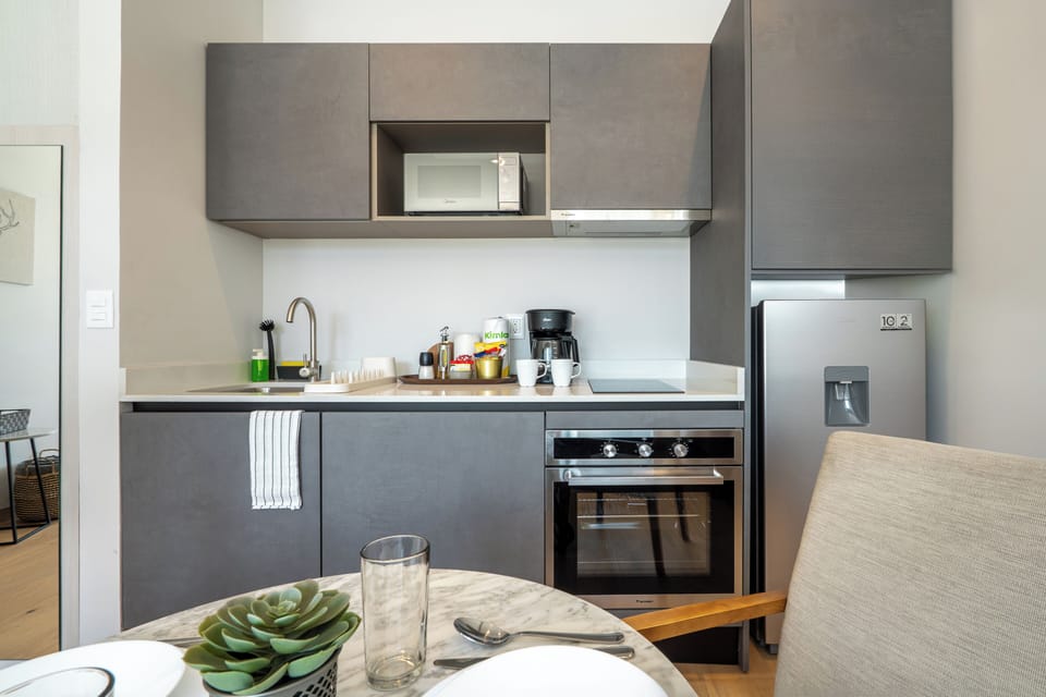 Classic Apartment, Balcony, City View | Private kitchen