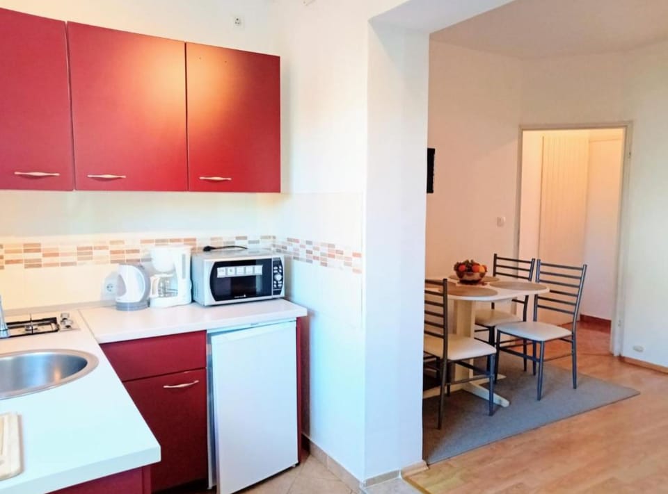 Apartment (One Bedroom Apartment with Terrace) | Private kitchen | Fridge