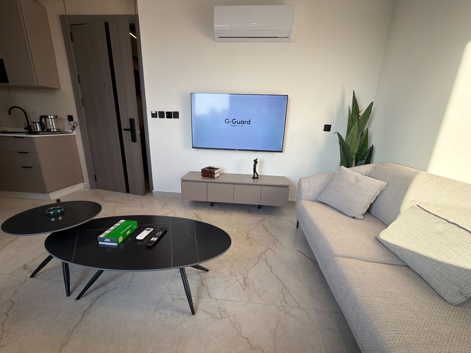 Apartment, 1 Bedroom, Accessible, Smoking | Living room