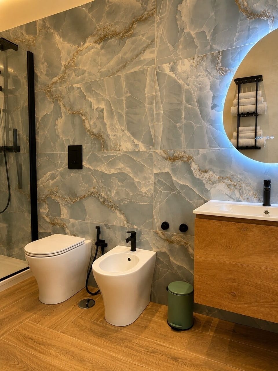 Comfort Triple Room | Bathroom | Shower, hair dryer, towels, soap
