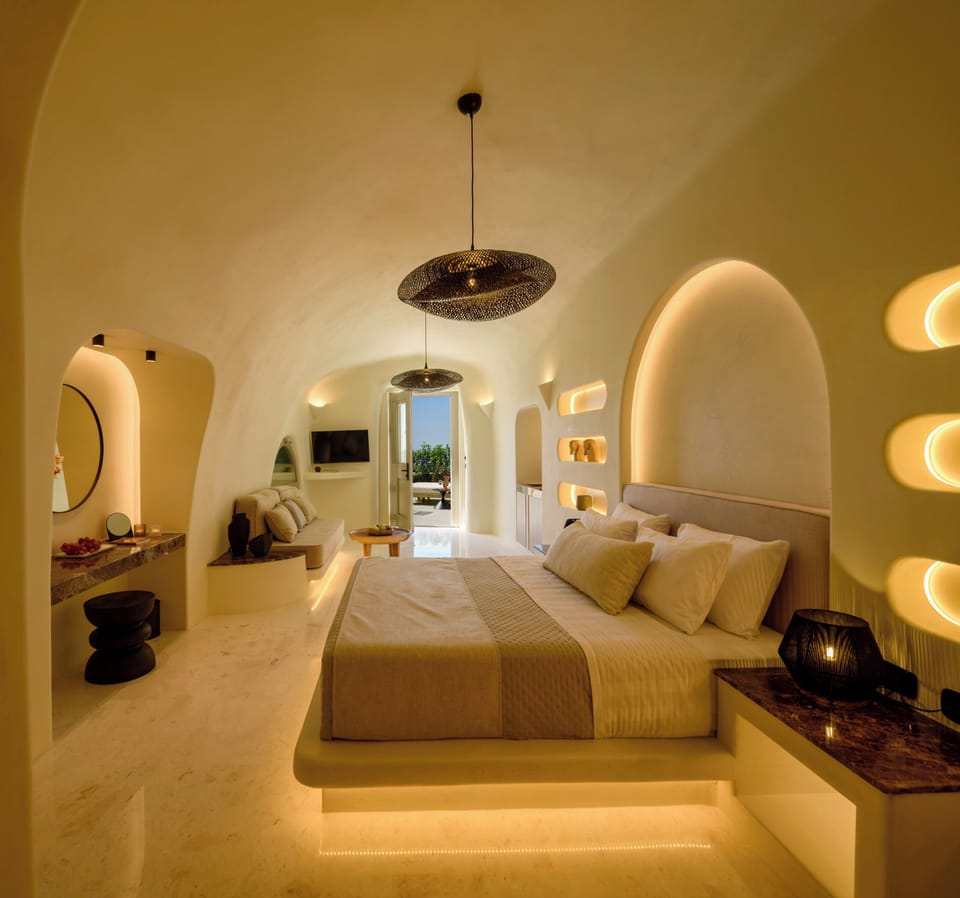 Premium Suite with Heated Plunge Pool and Sea View | Premium bedding, memory foam beds, free minibar items, in-room safe