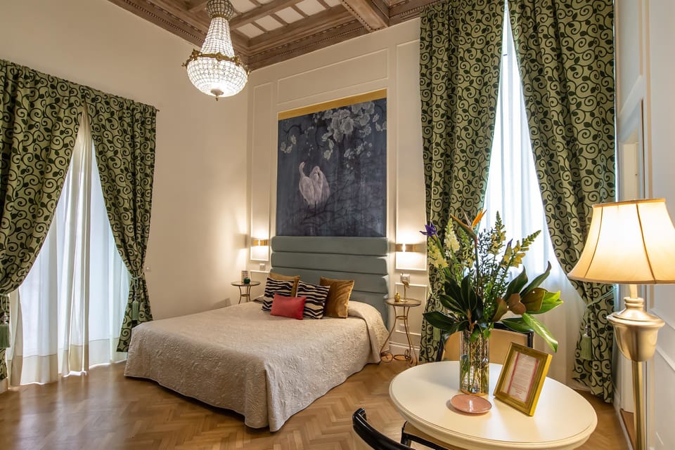 Junior Suite, City View | Premium bedding, minibar, in-room safe, desk