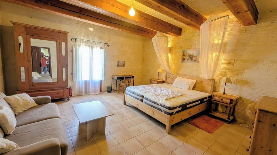 Comfort Double Room, Balcony | Desk, laptop workspace, blackout drapes, iron/ironing board