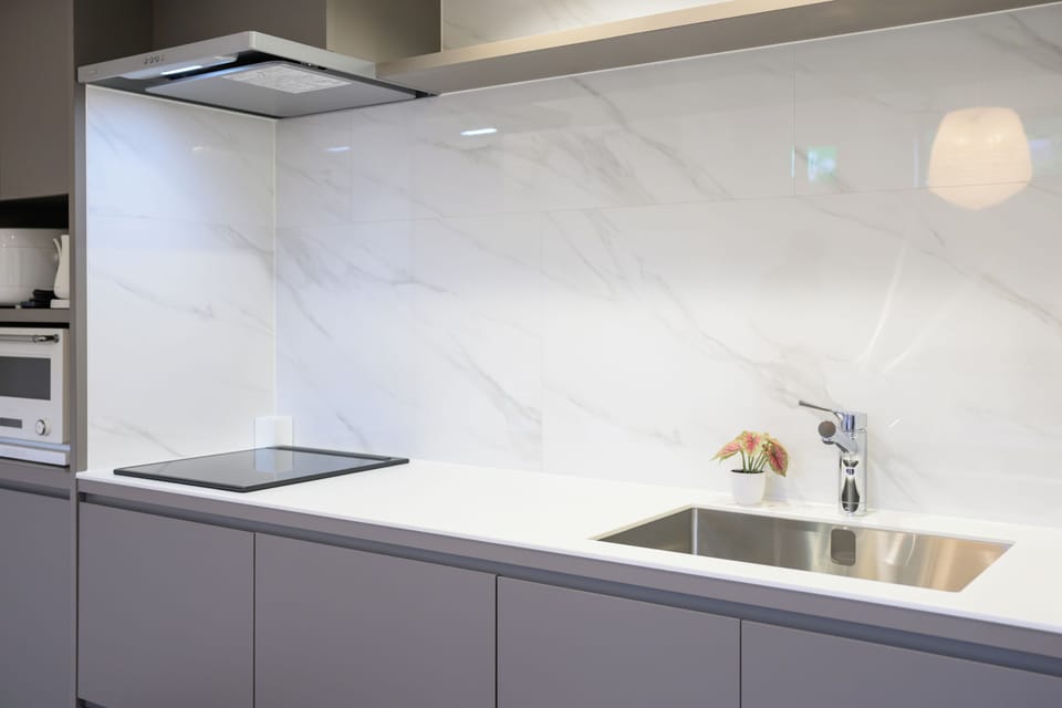 Superior Villa | Private kitchen | Full-size fridge, microwave, stovetop, rice cooker