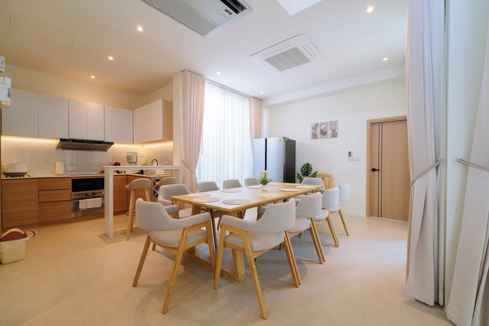 Three Bedroom Villa | Living area | 85-inch flat-screen TV with satellite channels