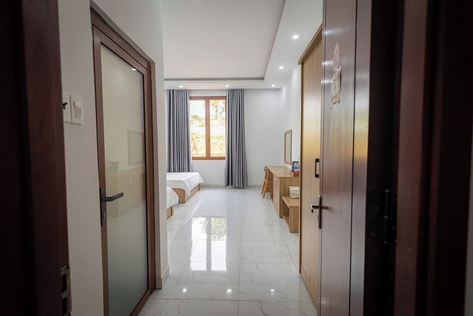 Blackout drapes, iron/ironing board (on request), WiFi (free)