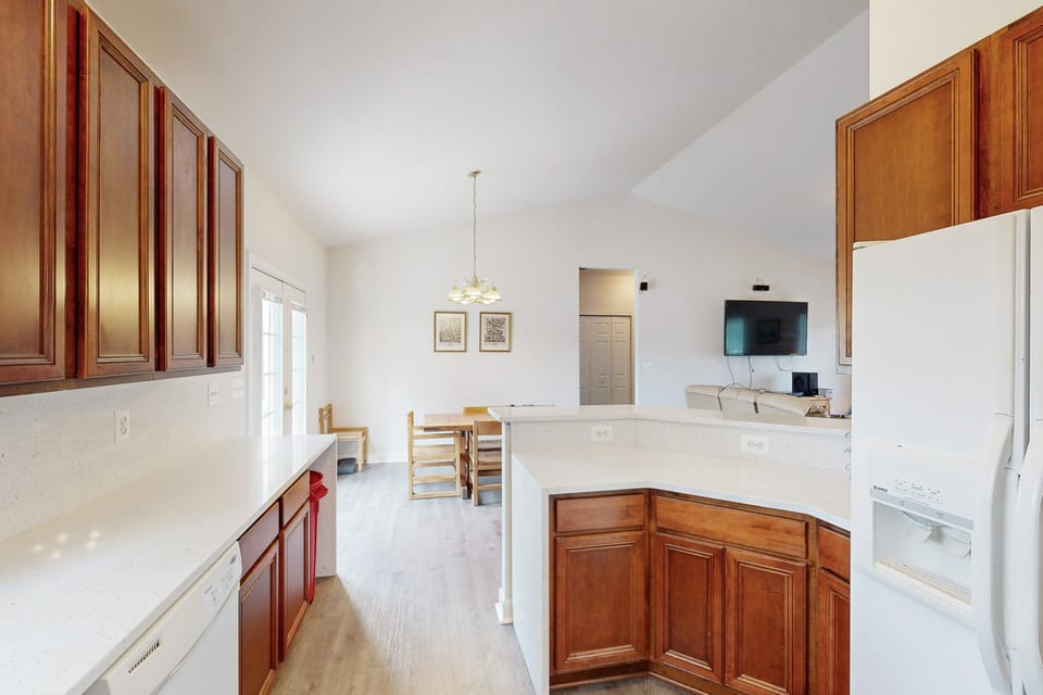 House, Multiple Beds, Kitchen (A Home Away) | Interior