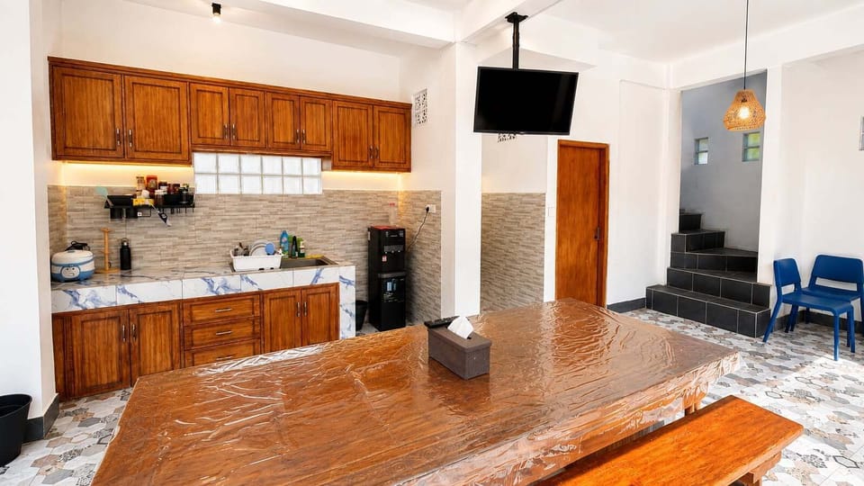 Villa, Pool View | Private kitchen | Fridge, microwave, stovetop
