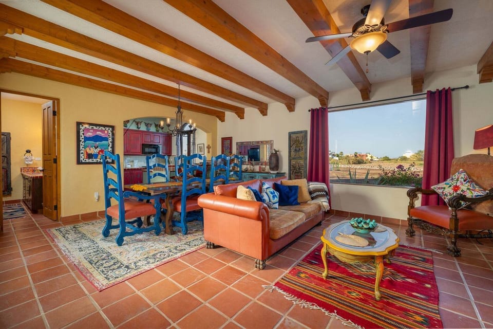 House, Multiple Beds, Patio, Ocean View (Casa des Angeles) | Living area