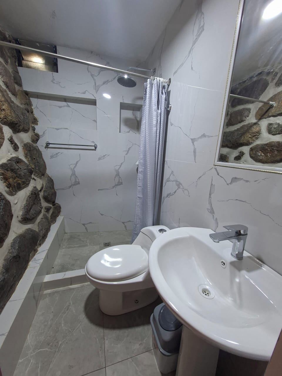 Comfort Quadruple Room, Private Bathroom | Bathroom | Shower, towels, soap, toilet paper