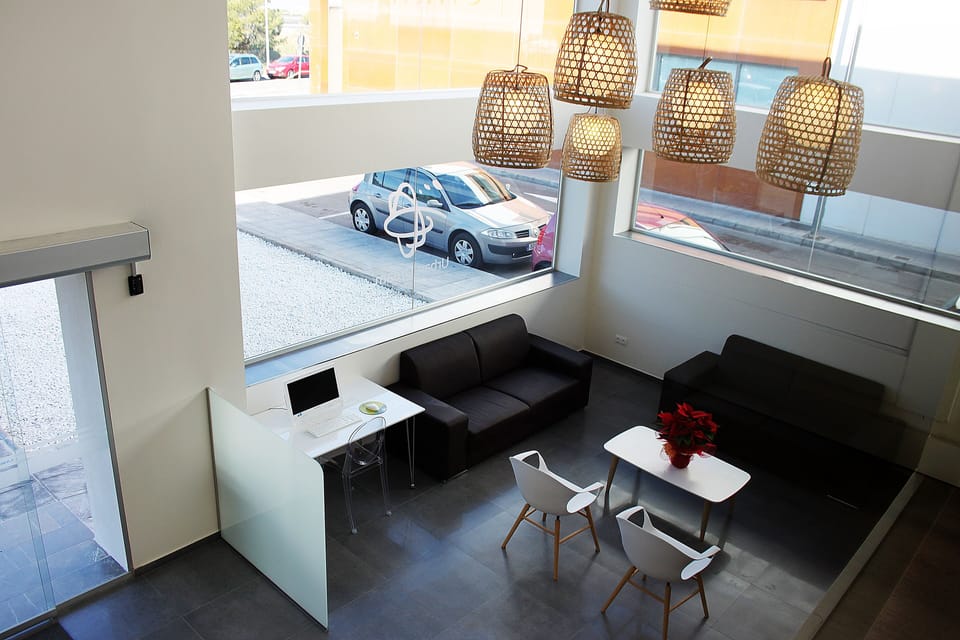 Lobby sitting area