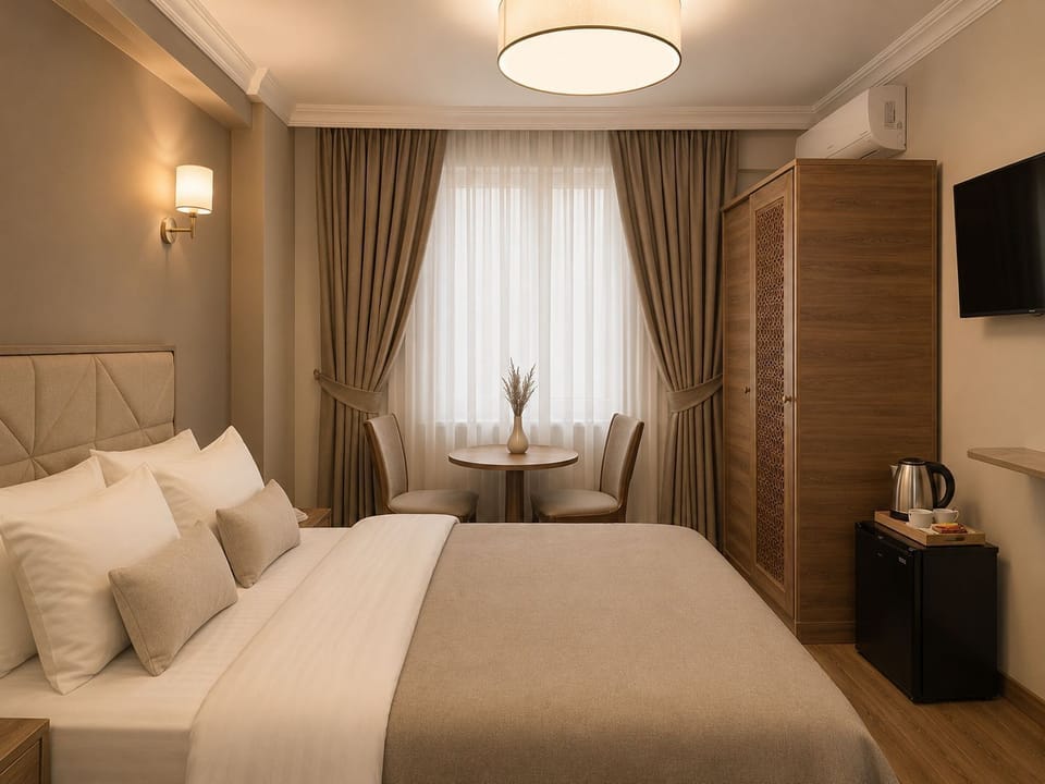 Comfort Double Room, City View | In-room safe, individually furnished, desk, laptop workspace