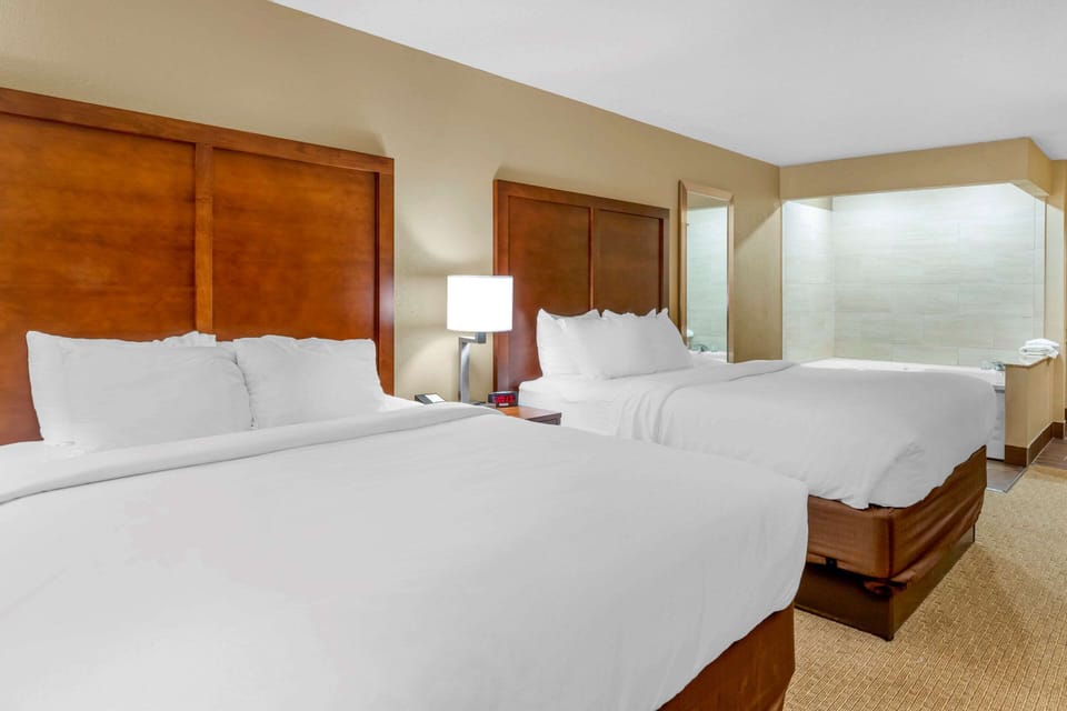 Premium bedding, down comforters, pillowtop beds, in-room safe