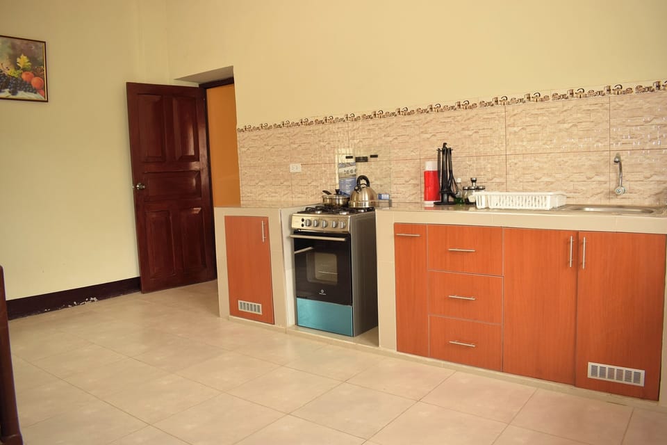 Family Apartment, Patio, Mountain View | Private kitchen