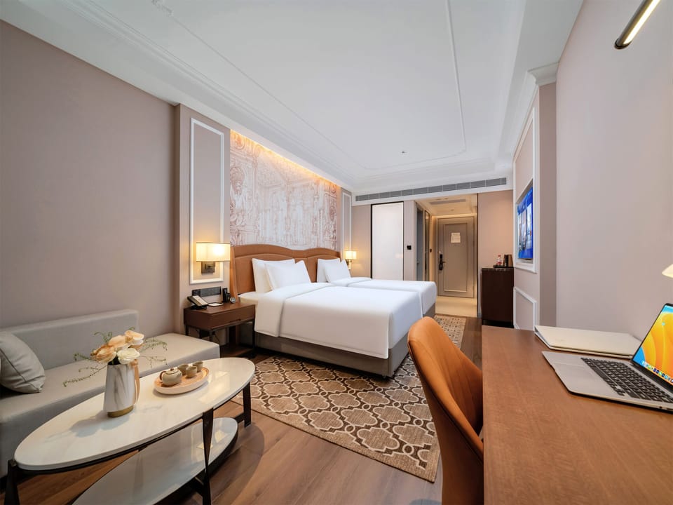 Superior Twin Room, City View | Egyptian cotton sheets, premium bedding, down comforters