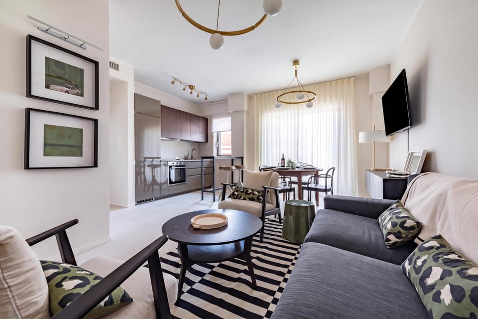 Family Apartment, 1 Bedroom, Balcony (Dimora Italia in the centre Bari) | Living room