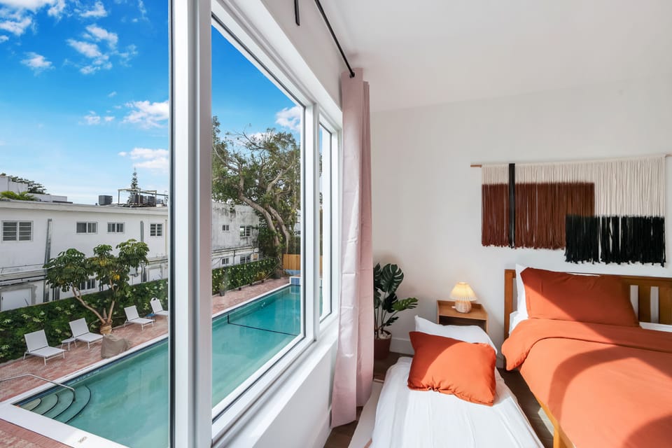 Standard Room, Multiple Beds, Private Bathroom (Self check-in) | Memory foam beds, in-room safe, desk, laptop workspace