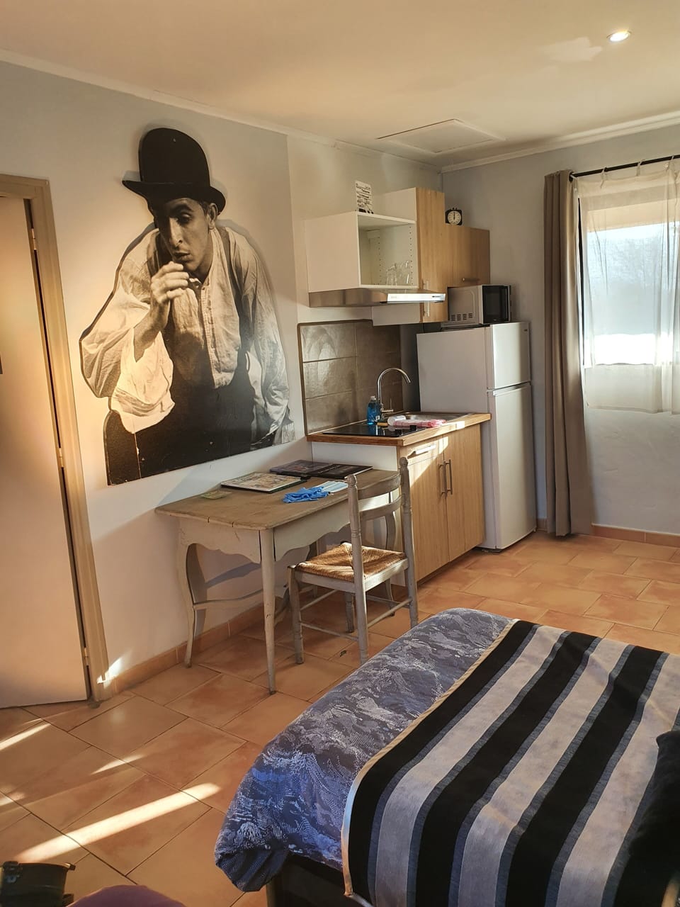 Superior Studio | Private kitchen | Full-size fridge, microwave