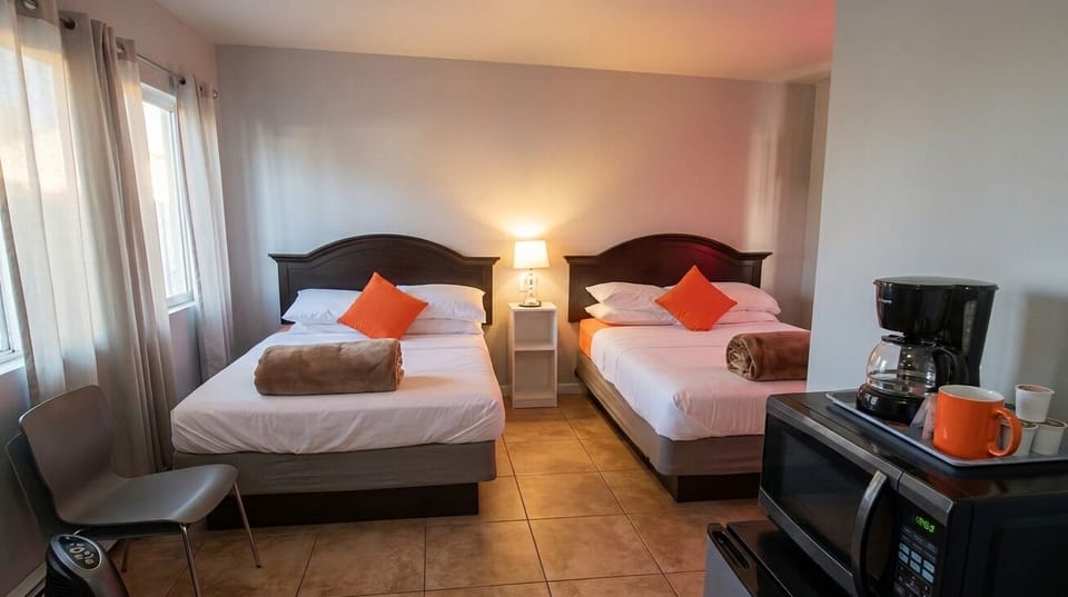 Deluxe Double Room, 2 Double Beds, Non Smoking | Desk, laptop workspace, WiFi (free)