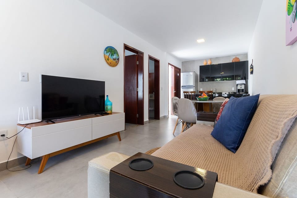 Comfort Apartment | Living area | 40-inch Smart TV with digital channels