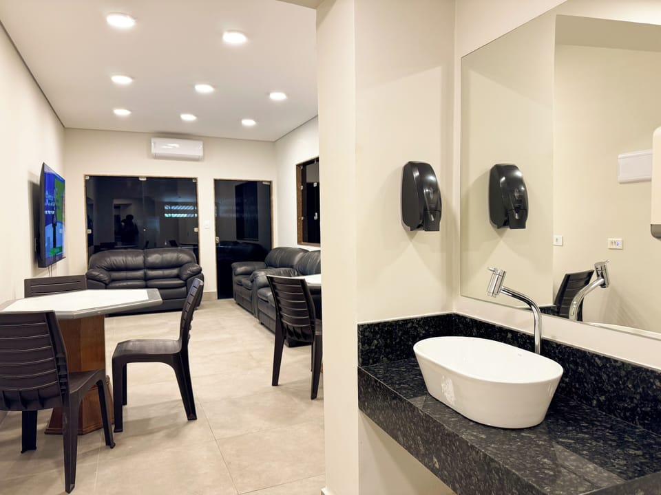 Towels, soap, toilet paper