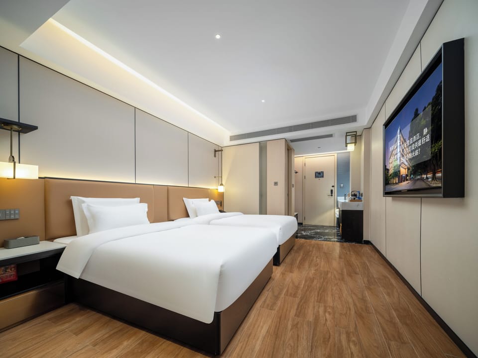 Comfort Double Room, 2 Double Beds, Mobility Accessible, Housekeeping | Blackout drapes, iron/ironing board, free WiFi