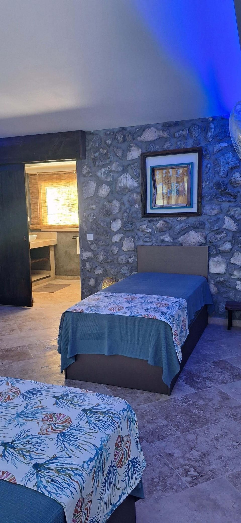 Family Quadruple Room, Beach View | Laptop workspace, free WiFi