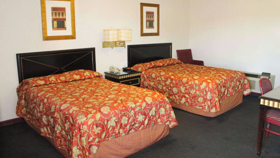 Room, 2 Double Beds, Non Smoking | WiFi (free), alarm clocks, bed sheets