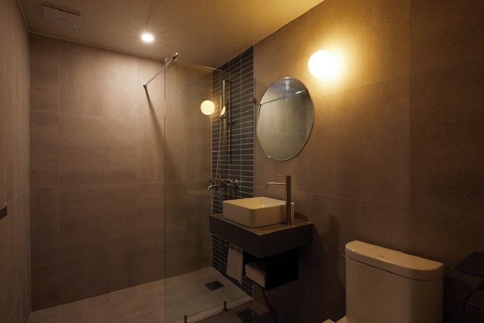 Hair dryer, bathrobes, towels, soap
