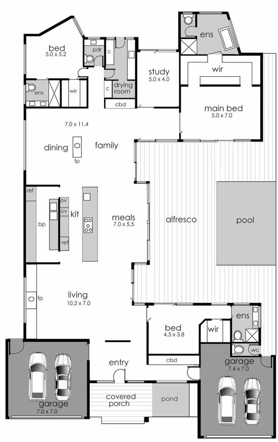 House | 4 bedrooms, high-speed internet