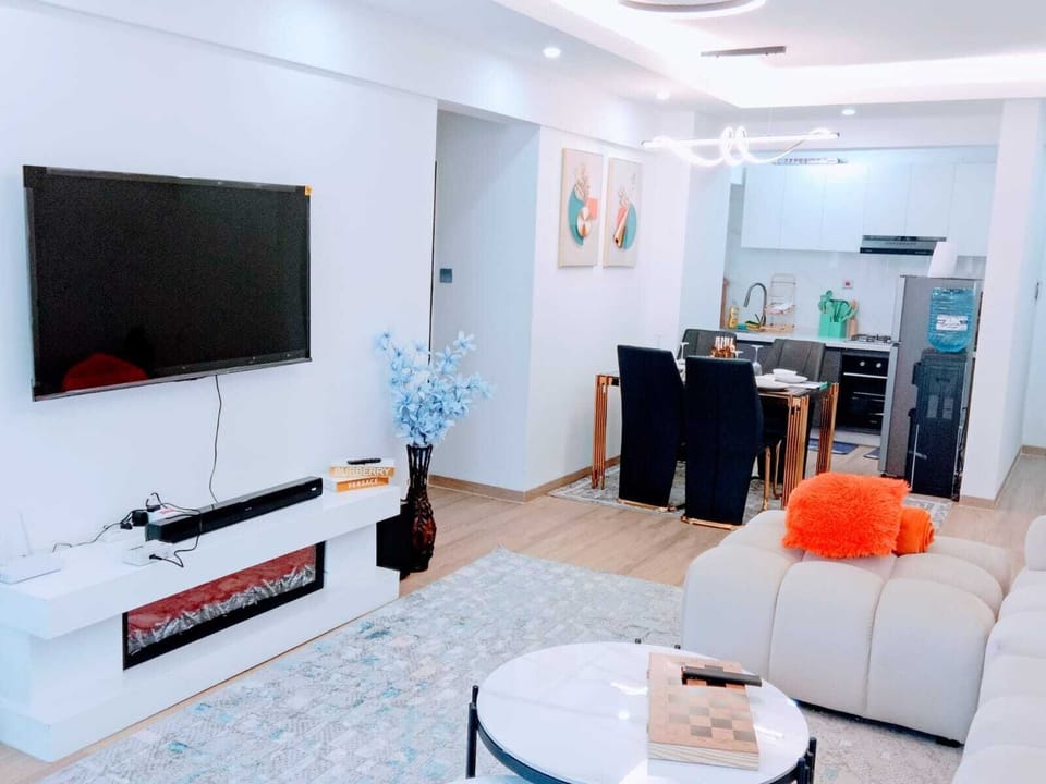 55-inch Smart TV with cable channels, Netflix, first-run movies