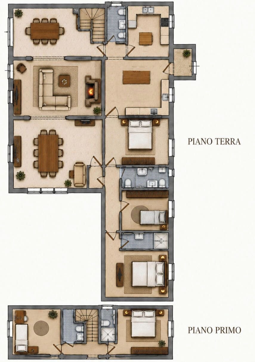 Villa, Multiple Bedrooms, Private Pool | Floor plan