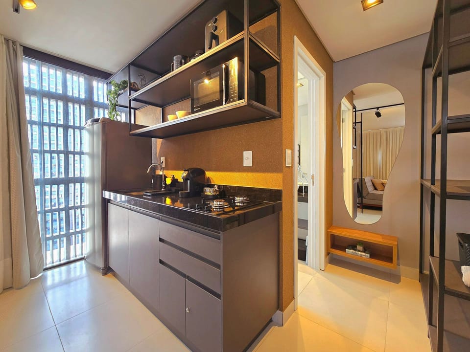 Standard Apartment | Private kitchen | Mini-fridge, microwave, stovetop, cookware/dishes/utensils