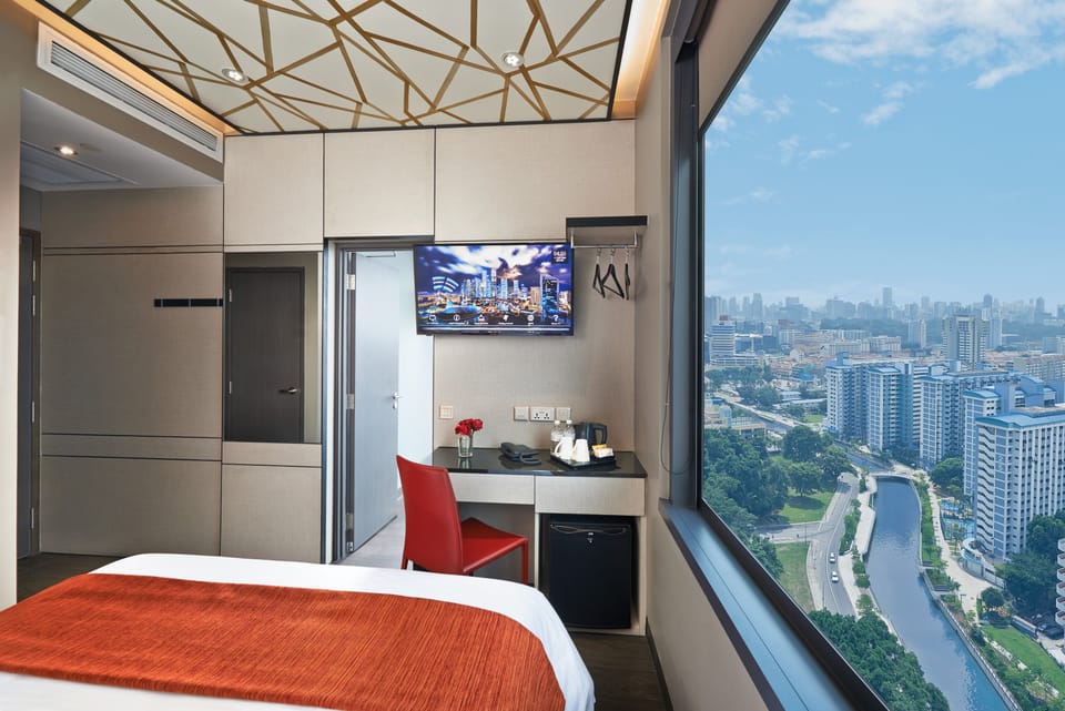 In-room safe, desk, laptop workspace, WiFi (free)