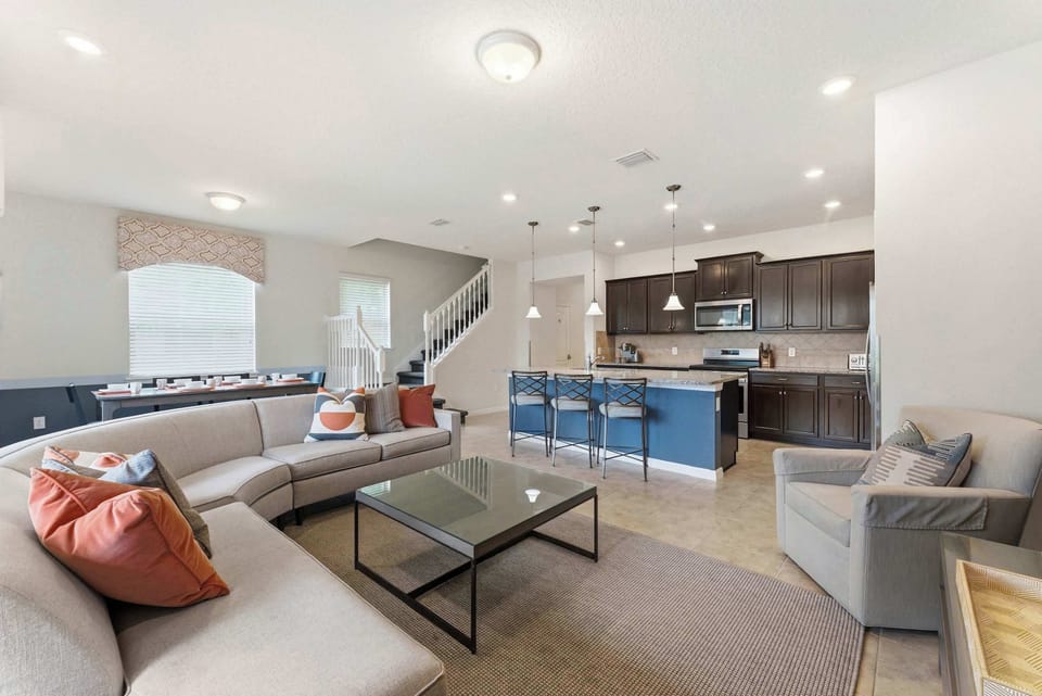 Townhome, Multiple Beds, Pool View (The Azure Retreat) | Living area