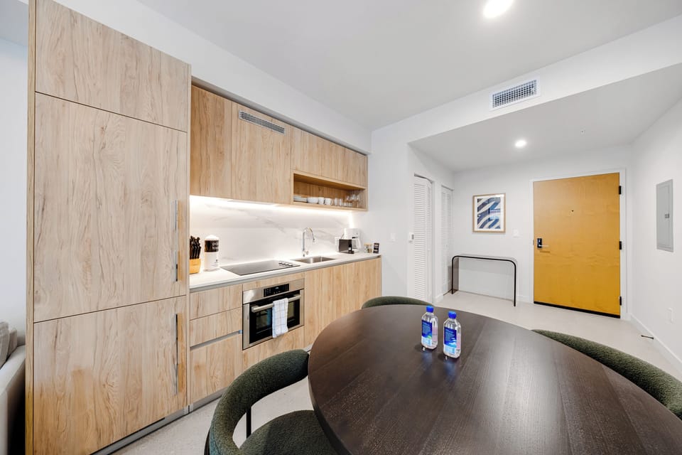 Condo, Balcony, City View | Private kitchen | Espresso maker, fridge, microwave, dishwasher