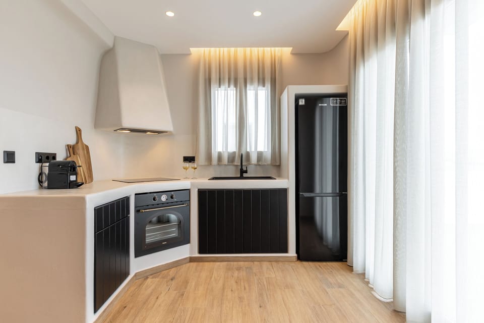 Luxury Villa, Private Pool, Sea View | Private kitchen | Espresso maker, coffee/tea maker, full-size fridge, oven