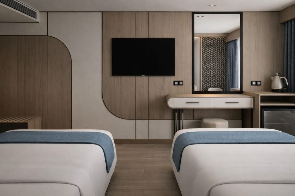 In-room safe, blackout drapes, soundproofing
