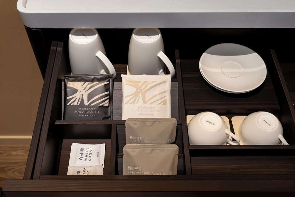 Premium bedding, memory foam beds, minibar, desk